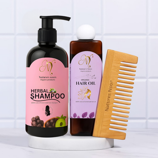 Haircare set (neem wood comb free)
