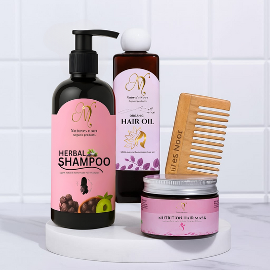 Magic hair care set (neem wood comb free)