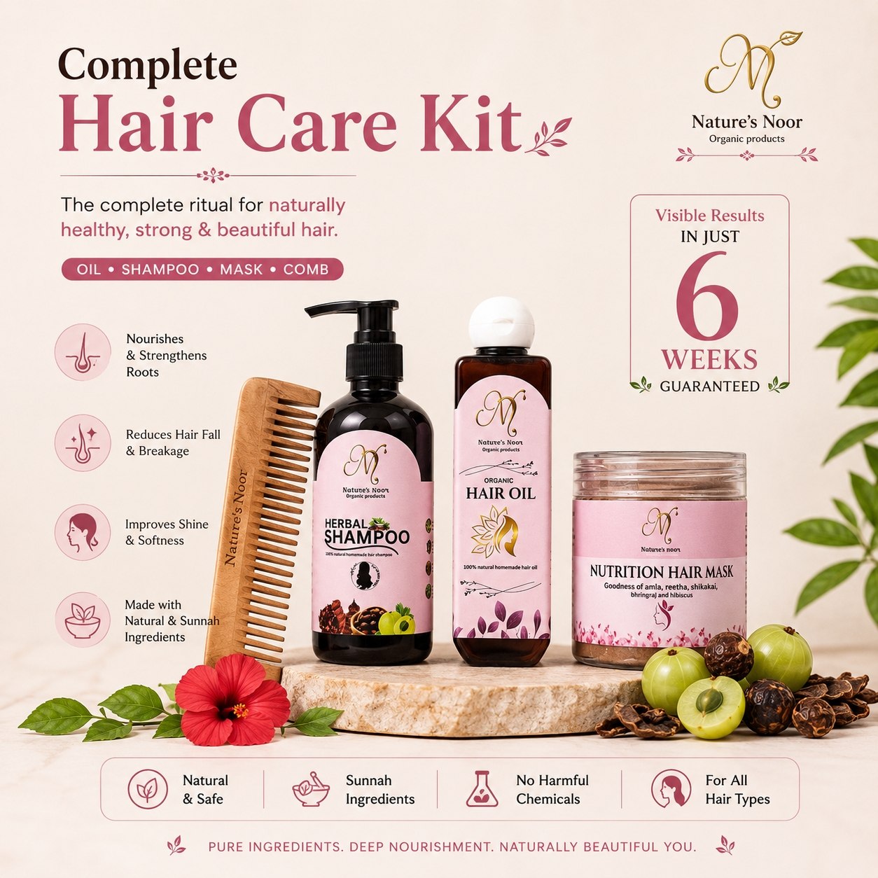 Nature’s noor complete haircare kit - Image 2